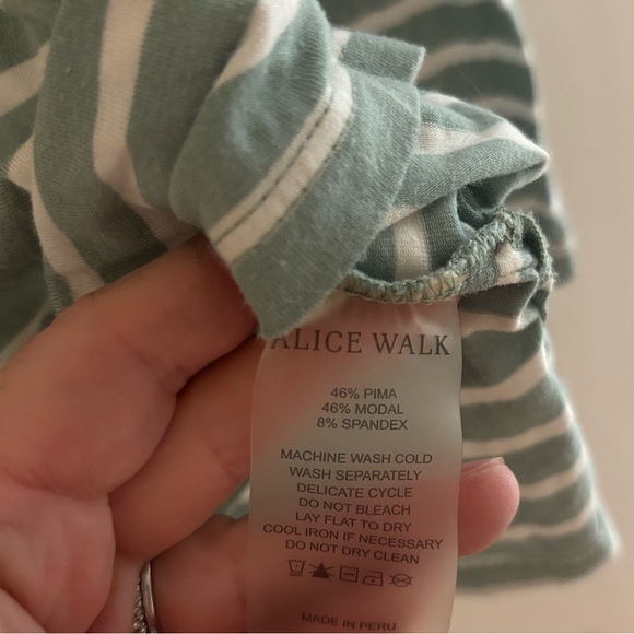 Alice Walk Women's Striped Polo - Small - Picture 4 of 5